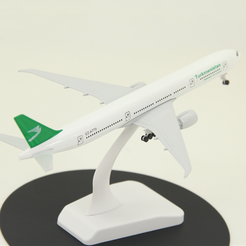 19cm airplane model toys air Turkmenistan airlines Boeing B777 aircraft model diecast alloy plane with landing gears Kids Gift 19cm airplane model toys air Turkmenistan airlines Boeing B777 aircraft model diecast alloy plane with landing gears Kids Gift