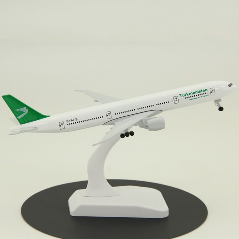 19cm airplane model toys air Turkmenistan airlines Boeing B777 aircraft model diecast alloy plane with landing gears Kids Gift 19cm airplane model toys air Turkmenistan airlines Boeing B777 aircraft model diecast alloy plane with landing gears Kids Gift
