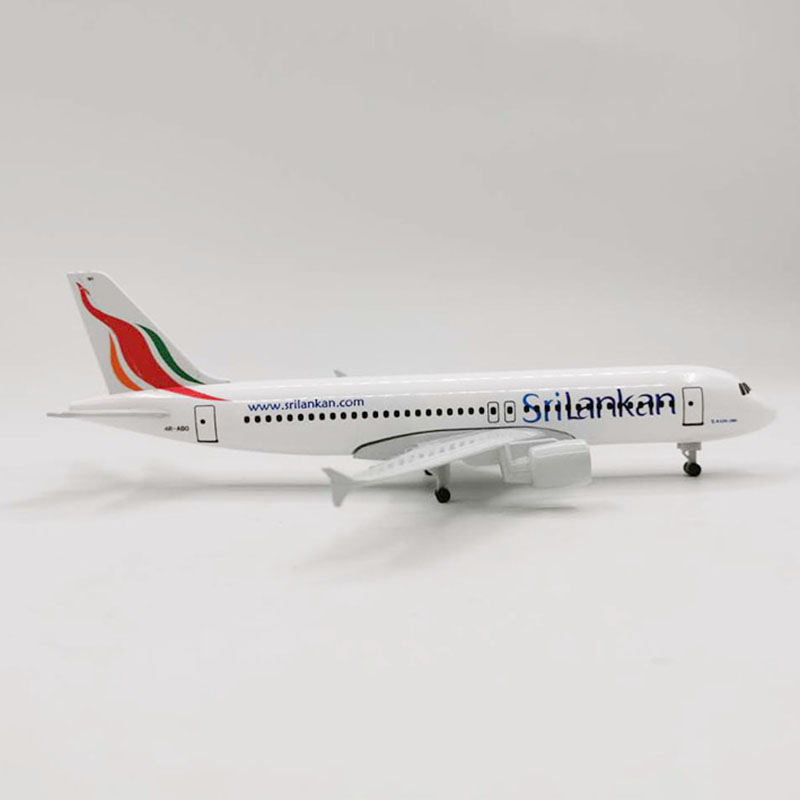 20CM 1: 300 simulation A320 NEO Airbus Sri Lanka Airlines passenger aircraft alloy die-casting model display gift collection