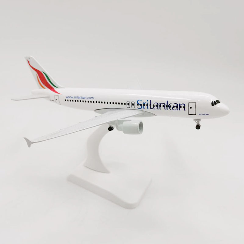 20CM 1: 300 simulation A320 NEO Airbus Sri Lanka Airlines passenger aircraft alloy die-casting model display gift collection
