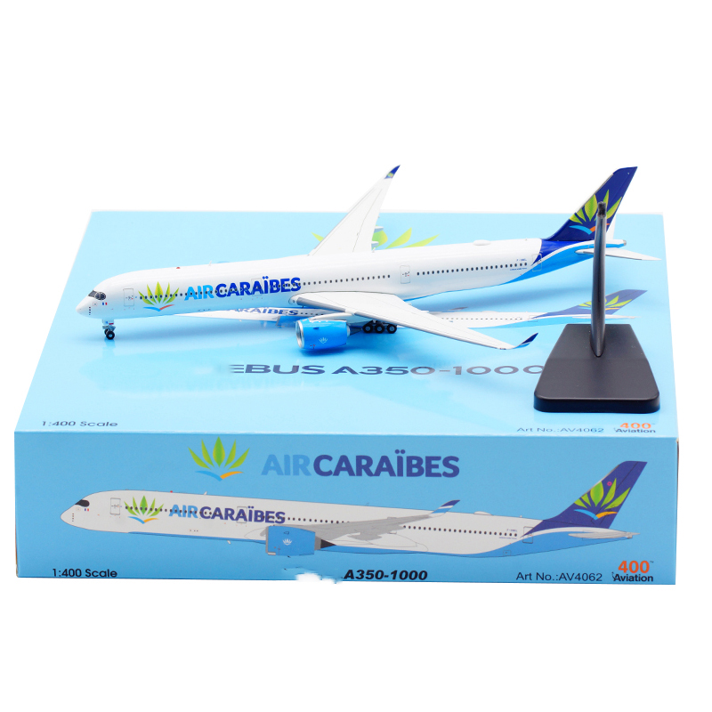 Diecast 1:400 A350-1000 XWB Planes Models Airplanes Cuba Air CARABIES Airlines Alloy Aircraft Plane Collectible Model Toy Gift