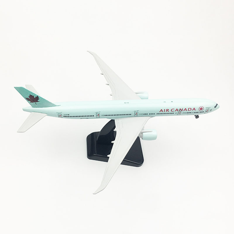 20CM 1:400 Boeing B777 model Air Canada airplane with base landing gear alloy aircraft plane display toy model collection