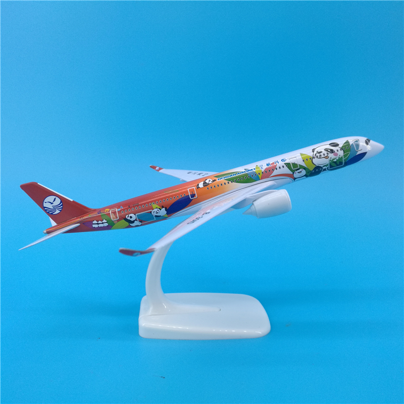 1/400 scale 20 CM Airbus 350 A350 model Sichuan Airlines captain Panda aircraft alloy die-cast aircraft for collection display 1/400 scale 20 CM Airbus 350 A350 model Sichuan Airlines captain Panda aircraft alloy die-cast aircraft for collection display