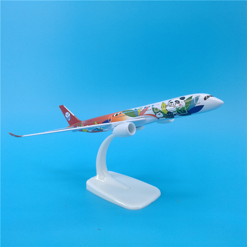 1/400 scale 20 CM Airbus 350 A350 model Sichuan Airlines captain Panda aircraft alloy die-cast aircraft for collection display 1/400 scale 20 CM Airbus 350 A350 model Sichuan Airlines captain Panda aircraft alloy die-cast aircraft for collection display