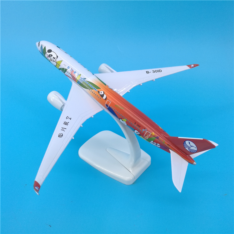 1/400 scale 20 CM Airbus 350 A350 model Sichuan Airlines captain Panda aircraft alloy die-cast aircraft for collection display 1/400 scale 20 CM Airbus 350 A350 model Sichuan Airlines captain Panda aircraft alloy die-cast aircraft for collection display