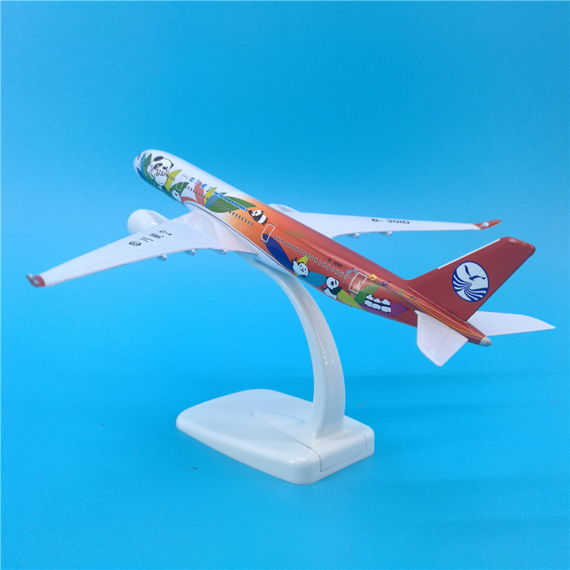 1/400 scale 20 CM Airbus 350 A350 model Sichuan Airlines captain Panda aircraft alloy die-cast aircraft for collection display 1/400 scale 20 CM Airbus 350 A350 model Sichuan Airlines captain Panda aircraft alloy die-cast aircraft for collection display