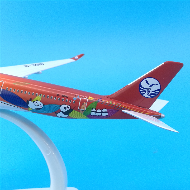 1/400 scale 20 CM Airbus 350 A350 model Sichuan Airlines captain Panda aircraft alloy die-cast aircraft for collection display 1/400 scale 20 CM Airbus 350 A350 model Sichuan Airlines captain Panda aircraft alloy die-cast aircraft for collection display