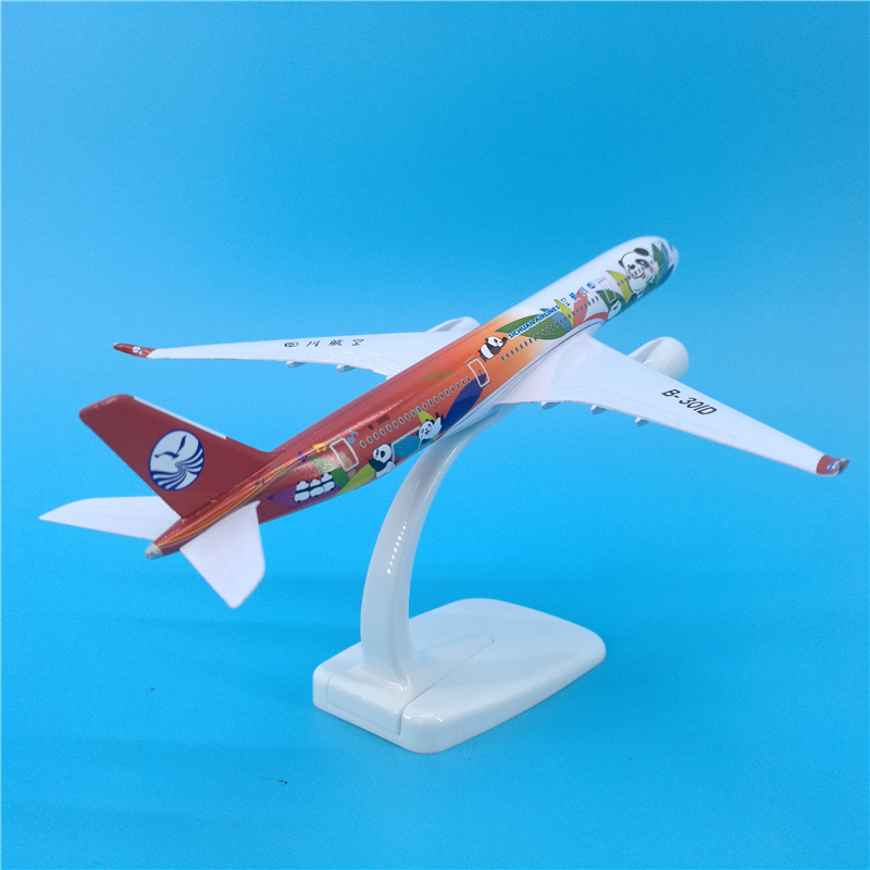 1/400 scale 20 CM Airbus 350 A350 model Sichuan Airlines captain Panda aircraft alloy die-cast aircraft for collection display 1/400 scale 20 CM Airbus 350 A350 model Sichuan Airlines captain Panda aircraft alloy die-cast aircraft for collection display