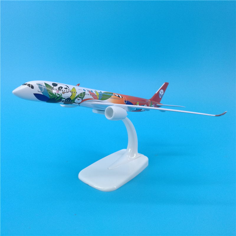 1/400 scale 20 CM Airbus 350 A350 model Sichuan Airlines captain Panda aircraft alloy die-cast aircraft for collection display 1/400 scale 20 CM Airbus 350 A350 model Sichuan Airlines captain Panda aircraft alloy die-cast aircraft for collection display