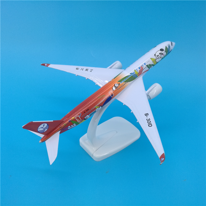 1/400 scale 20 CM Airbus 350 A350 model Sichuan Airlines captain Panda aircraft alloy die-cast aircraft for collection display 1/400 scale 20 CM Airbus 350 A350 model Sichuan Airlines captain Panda aircraft alloy die-cast aircraft for collection display