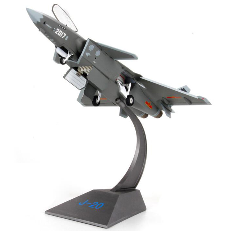 1/48 Scale StaticSimulation Stealth Jet Fourth GenerationAlloy Fighter Airplane 20 J20 diecast Model Aircraft Toy For Collection