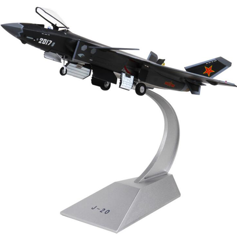 1/48 Scale StaticSimulation Stealth Jet Fourth GenerationAlloy Fighter Airplane 20 J20 diecast Model Aircraft Toy For Collection