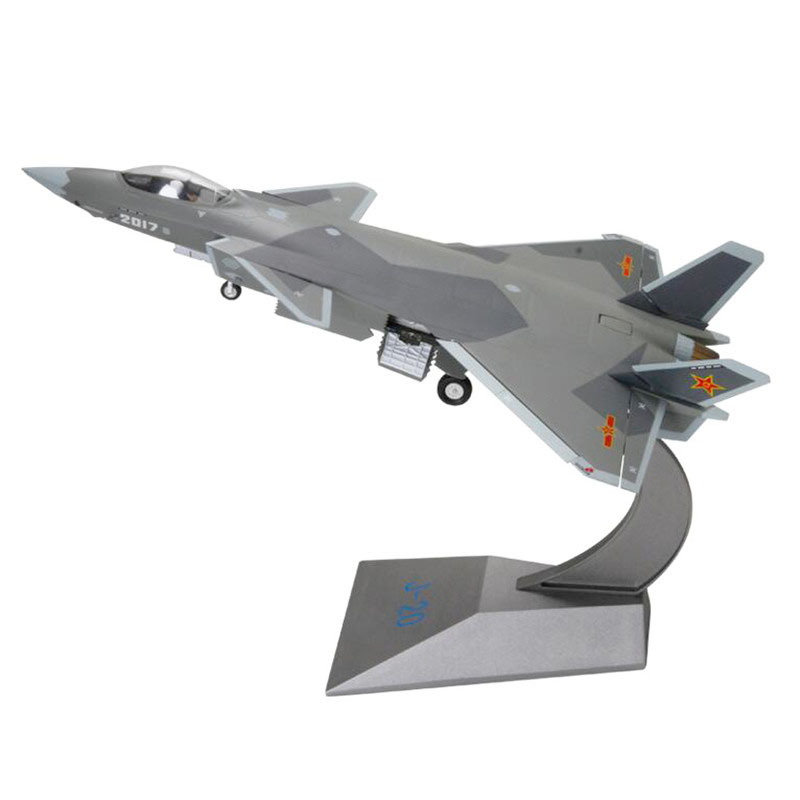 1/48 Scale StaticSimulation Stealth Jet Fourth GenerationAlloy Fighter Airplane 20 J20 diecast Model Aircraft Toy For Collection