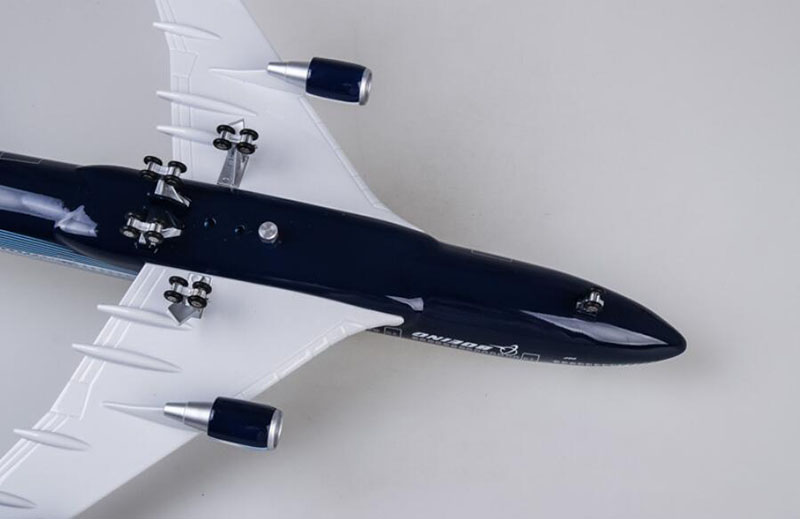 47CM Aircraft 1/150 Scale Air Boeing B747 Plane International Airline Model W Pedestal Light&Wheel Diecast Plastic Resin Plane