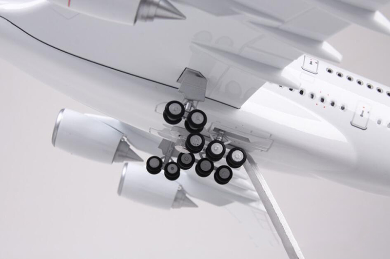 50.5CM Alloy Aircraft 1/160 Scale Airbus 380 A380 Airplane Model France Airline W Light&Wheel Diecast Resin Plane Toy Collection
