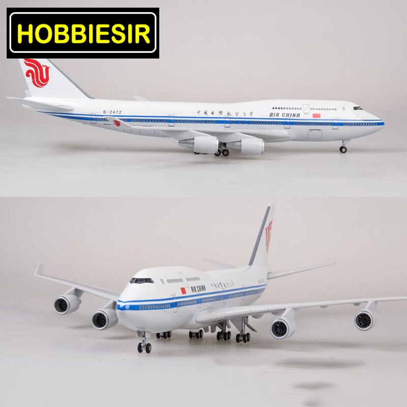 47CM 1/150 Scale Aircraft Boeing B747 Air China Southern Airlines AIR way Model Toys W Light&Wheel Diecast Plastic Resin Plane