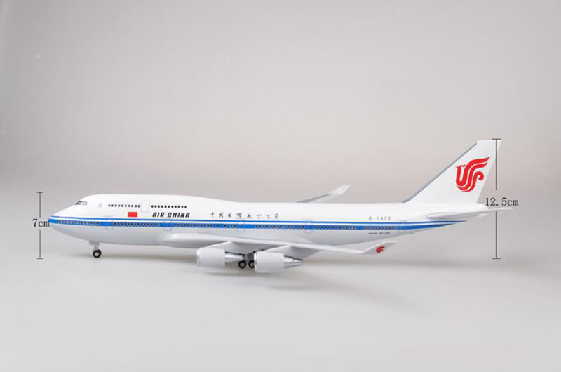 47CM 1/150 Scale Aircraft Boeing B747 Air China Southern Airlines AIR way Model Toys W Light&Wheel Diecast Plastic Resin Plane