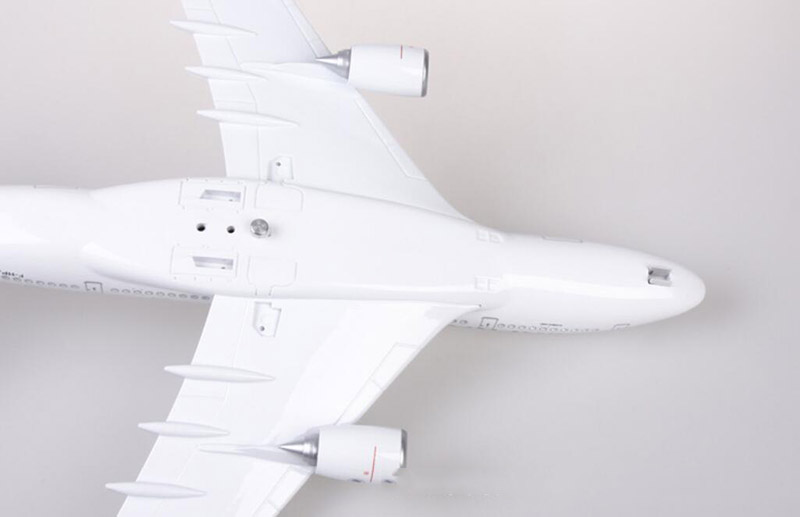 50.5CM 1/160 Scale Airbus A380 Airplane Air France Airline Model W LED Light & Wheel Diecast Plastic Resin Plane For Collection