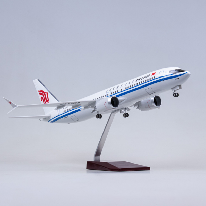 47CM B737 MAX 1/85 Scale Airplane 737MAX Aircraft Air China Airline W Light and Wheel Diecast Plastic Resin Plane Model Toy Show 47CM B737 MAX 1/85 Scale Airplane 737MAX Aircraft Air China Airline W Light and Wheel Diecast Plastic Resin Plane Model Toy Show
