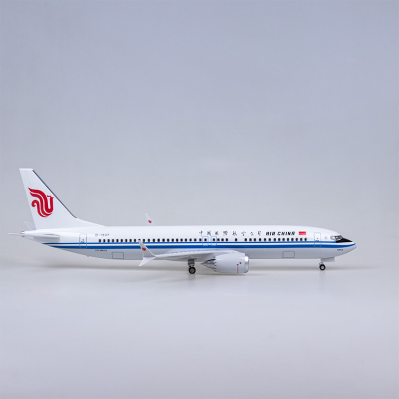 47CM B737 MAX 1/85 Scale Airplane 737MAX Aircraft Air China Airline W Light and Wheel Diecast Plastic Resin Plane Model Toy Show 47CM B737 MAX 1/85 Scale Airplane 737MAX Aircraft Air China Airline W Light and Wheel Diecast Plastic Resin Plane Model Toy Show