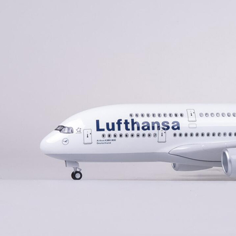 50.5CM Airplane Model 1/160 Scale Airbus 380 A380 Lufthansa Airline Base with light Wheel Diecast Plastic Resin Plane Collection 50.5CM Airplane Model 1/160 Scale Airbus 380 A380 Lufthansa Airline Base with light Wheel Diecast Plastic Resin Plane Collection