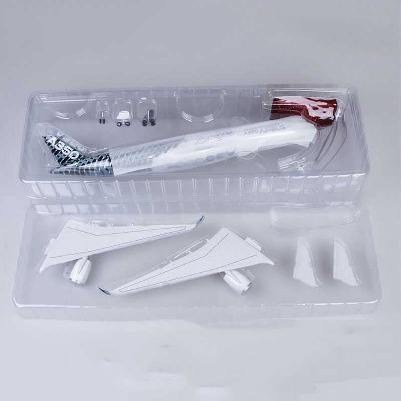 1/142 size 47 cm aircraft Airbus A350 passenger aircraft XWB Airlines W type light and hub die-cast plastic aircraft collection