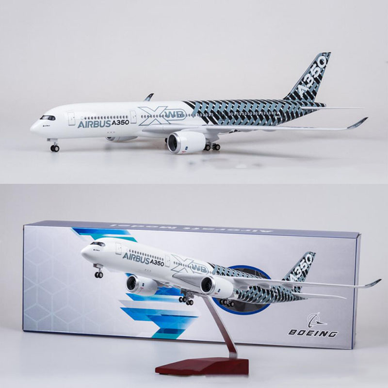 1/142 size 47 cm aircraft Airbus A350 passenger aircraft XWB Airlines W type light and hub die-cast plastic aircraft collection