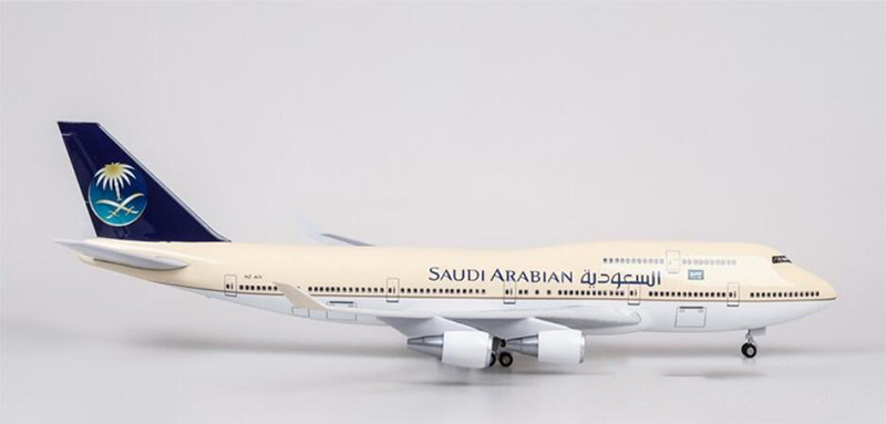 1/150 Scale Boeing 747 B747-400 Simulation Aircraft Model Toy 47cmSaudi Arabian Airline Airplane W Light Wheels Diecast Plane 1/150 Scale Boeing 747 B747-400 Simulation Aircraft Model Toy 47cmSaudi Arabian Airline Airplane W Light Wheels Diecast Plane