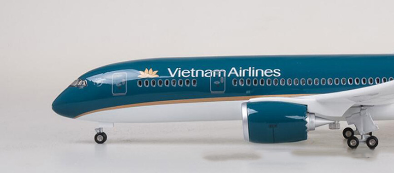 1/130 Scale 47cm Simulation Boeing B787 Alloy Airplane Model Toys Vietnam Airlines Aircraft W Light&Wheels Diecast Plastic Plane 1/130 Scale 47cm Simulation Boeing B787 Alloy Airplane Model Toys Vietnam Airlines Aircraft W Light&Wheels Diecast Plastic Plane