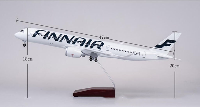 47CM 1/142 Scale Airplane Airbus A350 Finland FINNAIR Airline Aircraft Model W Light & Wheel Diecast Plastic Resin Plane Toys 47CM 1/142 Scale Airplane Airbus A350 Finland FINNAIR Airline Aircraft Model W Light & Wheel Diecast Plastic Resin Plane Toys