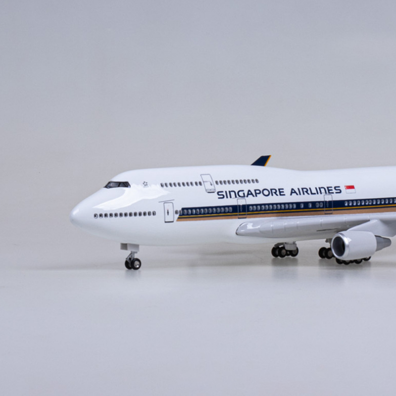 47cm 1/150 Scale Diecast Resin Airplane Model Toys B747 AIR Singapore ...