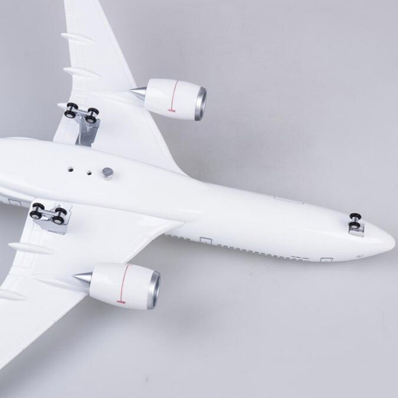 47CM 1/142 Lufthansa Airline Model Airplane Airbus A350 Aircraft W LED Light & Wheel Diecast Plastic Resin Plane Collection