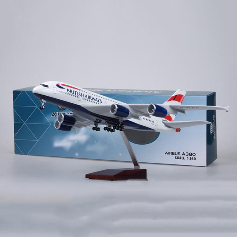 1/160 Scale 50.5CM Airbus 380 A380 BRITISH Airline Airplane Model W Light & Wheel Diecast Plastic Resin Plane For Collection 1/160 Scale 50.5CM Airbus 380 A380 BRITISH Airline Airplane Model W Light & Wheel Diecast Plastic Resin Plane For Collection