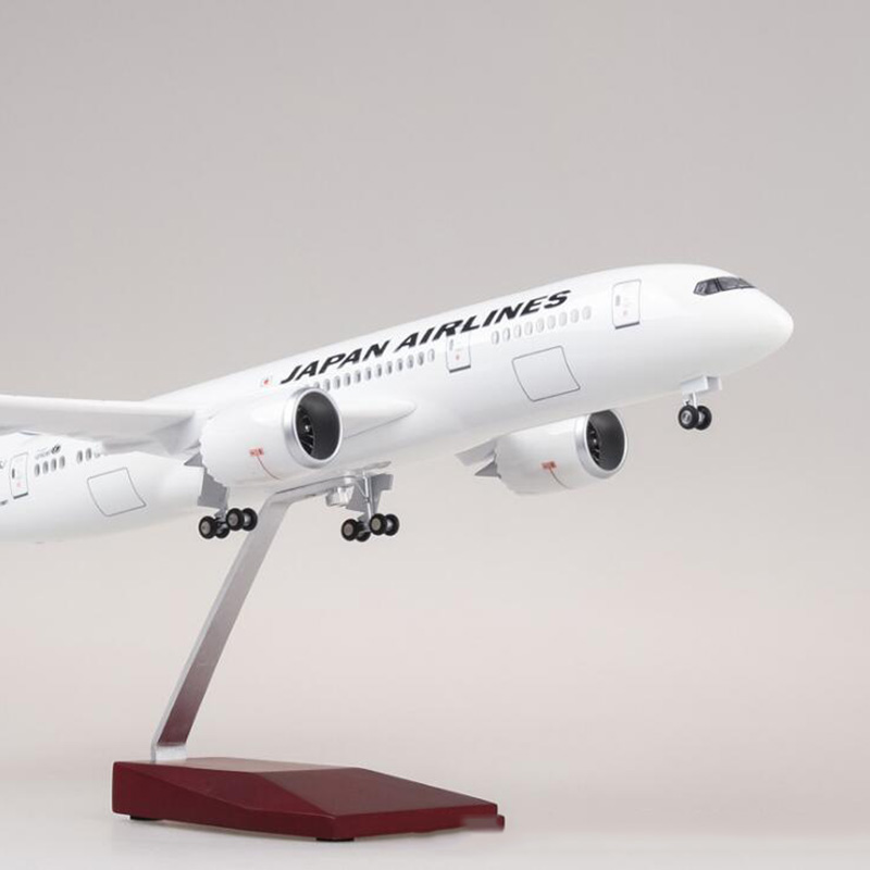 47cm 1/130 High imitation B787 Alloy Airplane Model Airlines Aircraft Pedestal Wheels Diecast Plastic Plane Toy