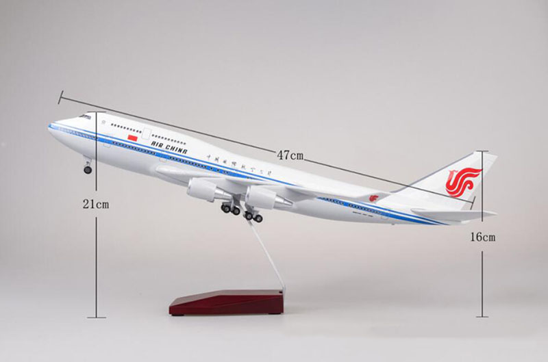 47CM Aircraft 1/150 Airbus A350 Alloy Airplane Model China Southern Airline W LED Light & Wheel Diecast Plastic Plane Collection