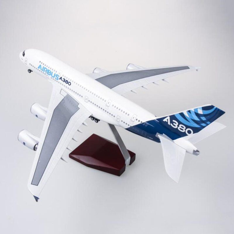 1/160 Scale 50.5CM 380 Toy Airplane Airbus A380 Prototype Airline Dreamliner W Light&Wheel Diecast Plane F Collection 1/160 Scale 50.5CM 380 Toy Airplane Airbus A380 Prototype Airline Dreamliner W Light&Wheel Diecast Plane F Collection