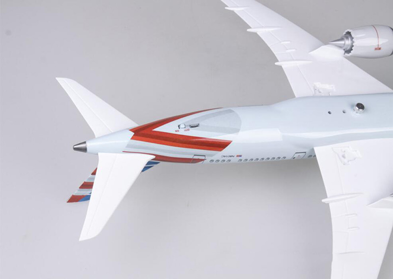 47cm 1/130 Airplane Boeing B787 Alloy Aircraft Model Dreamliner Air American Airlines W Light&Wheels Diecast Plastic Plane Toys