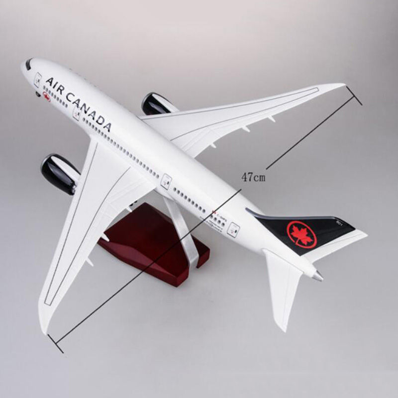 43cm 1/130 Scale Canada Airlines Boeing 787 B787 Airplane Plane Model Diecast Aircraft W Light Plastic W landing Gear Model Toy 43cm 1/130 Scale Canada Airlines Boeing 787 B787 Airplane Plane Model Diecast Aircraft W Light Plastic W landing Gear Model Toy