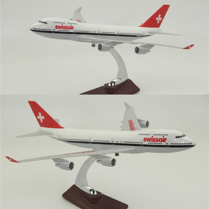 40cm 1/150 scale Boeing B747-800 model airplane toy aircraft diecast plastic alloy plane landing gear For displaycollective Gift