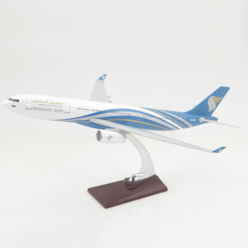 47CM 1:160 Alloy Airbus A330 Model OMAN AIR Airlines with Base Resin ...