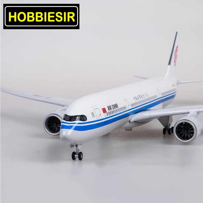 50.5CM Alloy Aircraft Model 1/142 Airbus A350 Airplane China Southern Airline W LED Light&Wheel Diecast Plastic Plane Collection