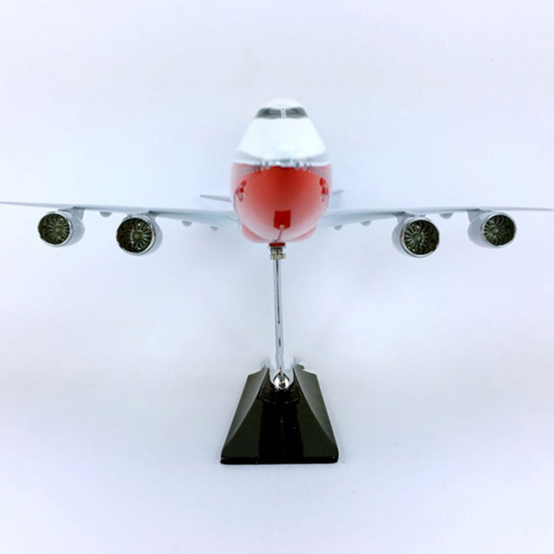 45cm 1/150 scale Boeing B747-800 model aircraft diecast plastic alloy airplane with base collection plane display toy Gift