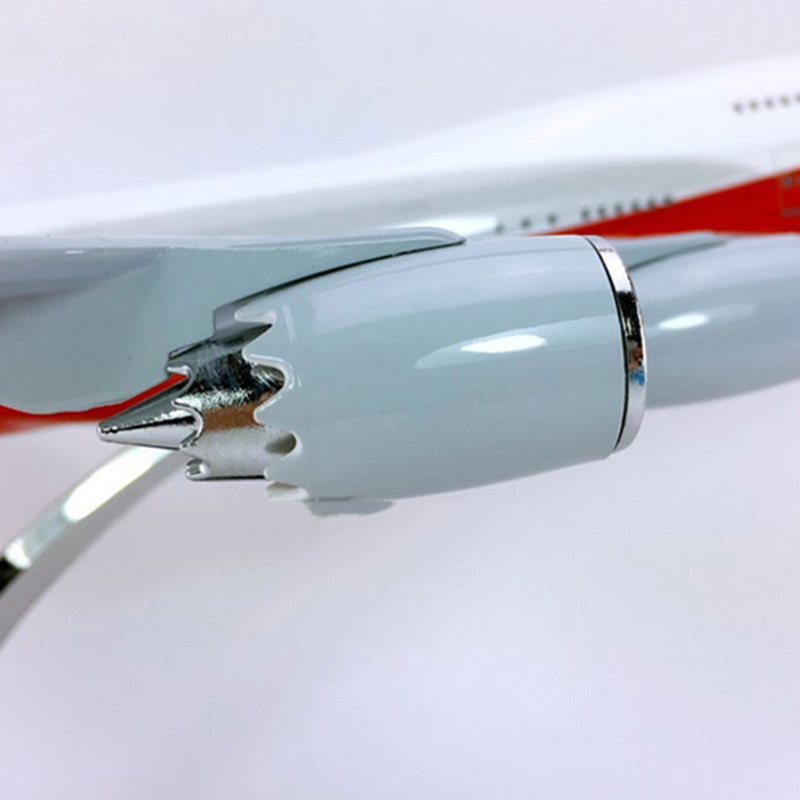 45cm 1/150 scale Boeing B747-800 model aircraft diecast plastic alloy airplane with base collection plane display toy Gift