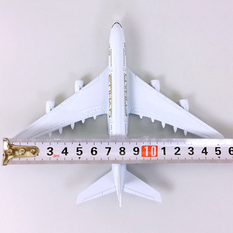 14CM Alloy Diecast Aircraft 1:400 Airbus A380 model ETIHAD airplanes with base airplane collectible display toy collection Gift
