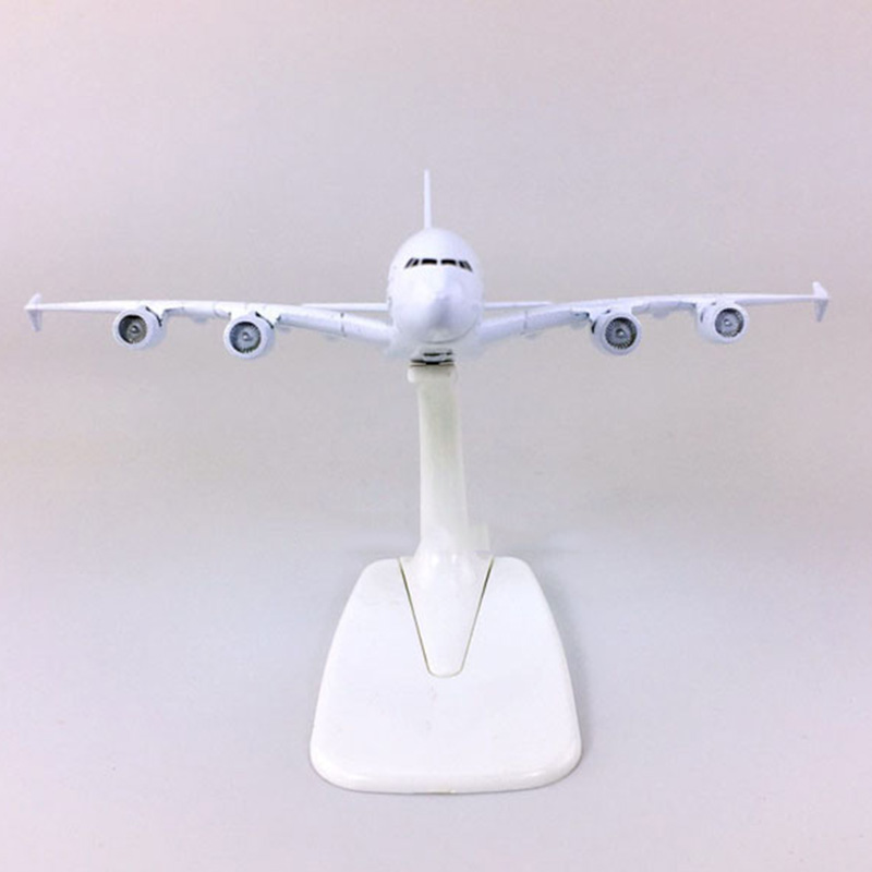 14CM Alloy Diecast Aircraft 1:400 Airbus A380 model ETIHAD airplanes with base airplane collectible display toy collection Gift