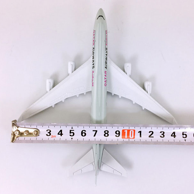 16CM Static Aircraft 1:400 Boeing B747-400 model Air QATAR Airways with base alloy airplane collectible plane display toy Gift