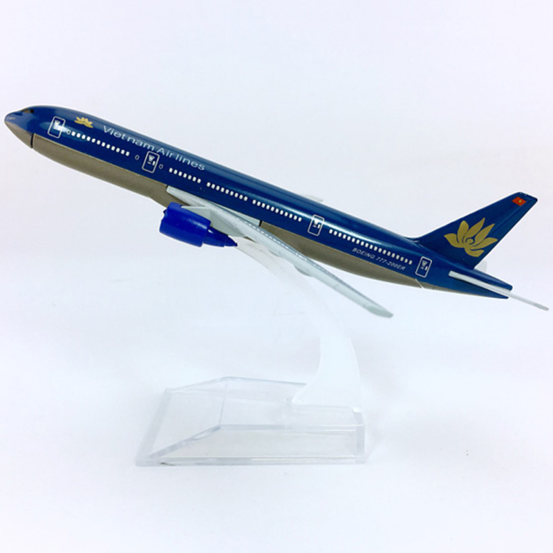 16CM Alloy Aircraft 1:400 Boeing B777-200 model Vietnam airlines W plastic base airplane collectible display model collectionToy 16CM Alloy Aircraft 1:400 Boeing B777-200 model Vietnam airlines W plastic base airplane collectible display model collectionToy