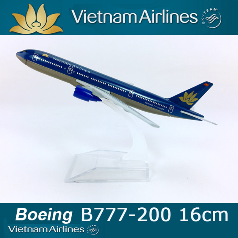 16CM Alloy Aircraft 1:400 Boeing B777-200 model Vietnam airlines W plastic base airplane collectible display model collectionToy 16CM Alloy Aircraft 1:400 Boeing B777-200 model Vietnam airlines W plastic base airplane collectible display model collectionToy
