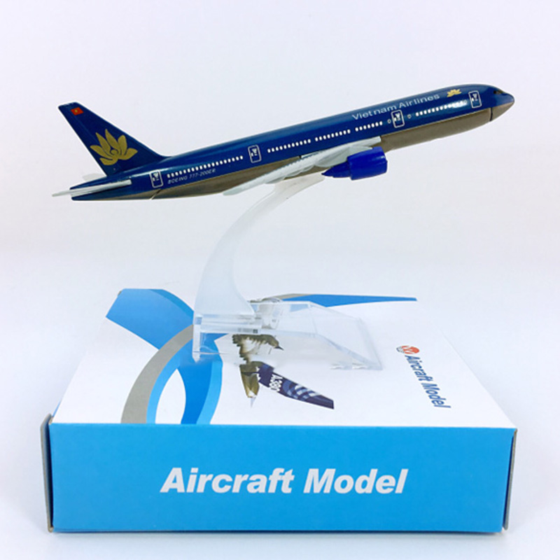 16CM Alloy Aircraft 1:400 Boeing B777-200 model Vietnam airlines W plastic base airplane collectible display model collectionToy 16CM Alloy Aircraft 1:400 Boeing B777-200 model Vietnam airlines W plastic base airplane collectible display model collectionToy