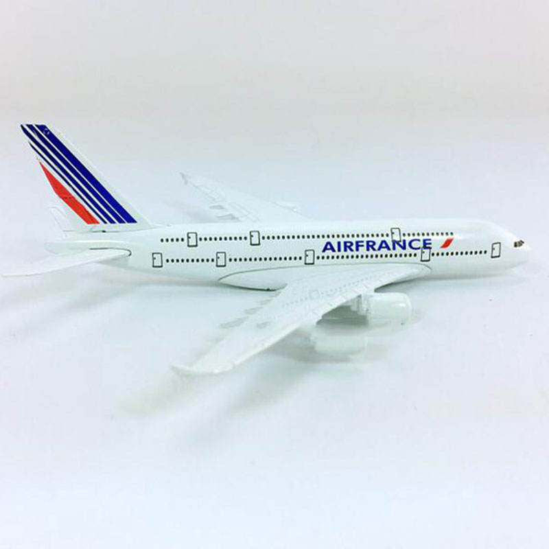 14CM 1:400 Scale Airbus A380-800 model aircraft Air France airplane landing gear W base alloy plane collectible display toy Gift 14CM 1:400 Scale Airbus A380-800 model aircraft Air France airplane landing gear W base alloy plane collectible display toy Gift